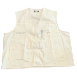 KEVINS White Zip-Up safety hunting Vest with Pockets size 2XL new with tags